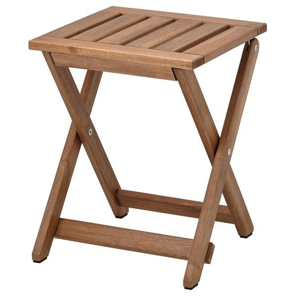 [IKEA/イケア/通販]NAMMARO ネッマロースツール 屋外用, 折りたたみ式/ライトブラウンステイン,37x45 cm[D](10510355) | 