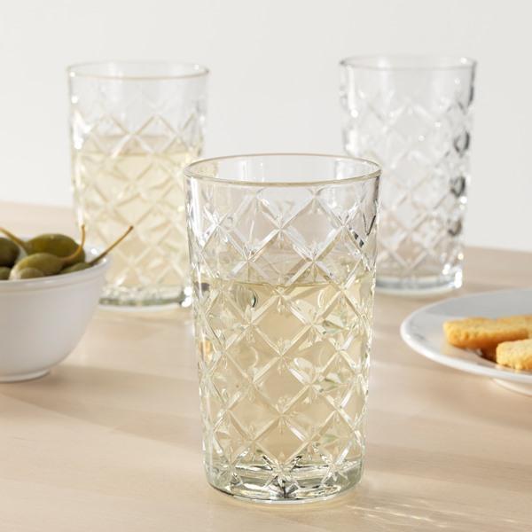 【IKEA/イケア/通販】FLIMRA フリムラ グラス, クリアガラス/模様入り[A](10510548) |  | 03