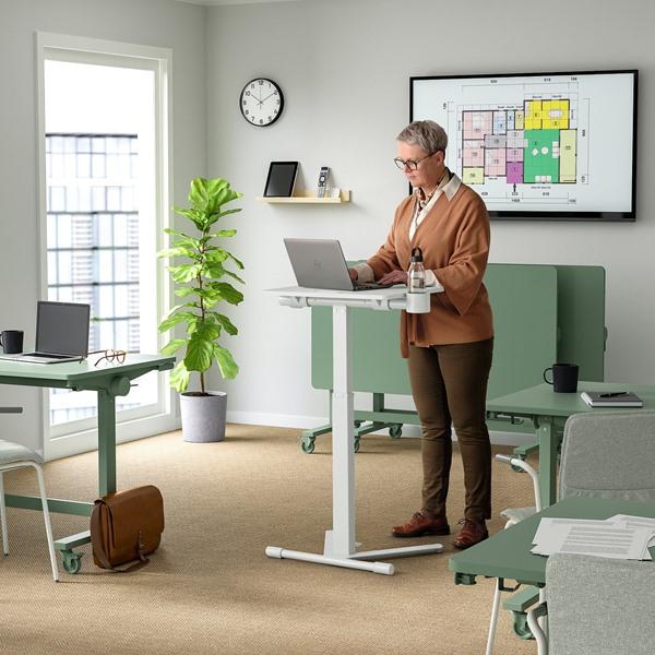 [IKEA/イケア/通販]MITTZON ミッツォーンラップトップテーブル キャスター付き, ホワイト,66x50 cm[F](10515602) |  | 08