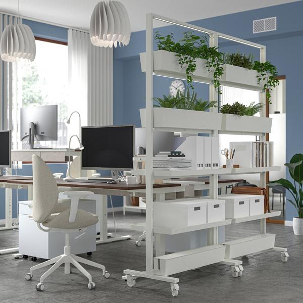 [IKEA/イケア/通販]MITTZON ミッツォーンケーブルボックス キャスター付きフレーム用, ホワイト,80x13 cm[D](10528647) |  | 01