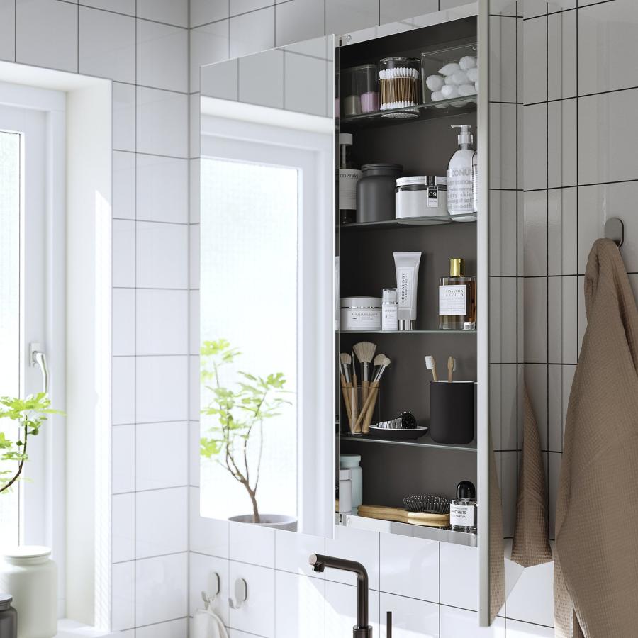[IKEA/イケア/通販]LETTAN レッタン ミラーキャビネット 扉付き, ミラー調/ミラーガラス, 80x15x95 cm[AE](10535501) |  | 03