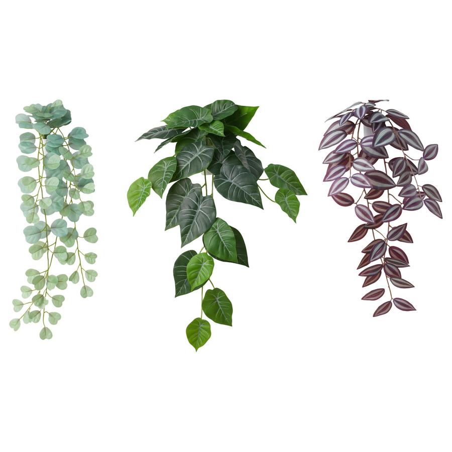 [IKEA/イケア/通販]FEJKA フェイカ 人工観葉植物 ウォールホルダー付き, 室内/屋外用/グリーン/ライラック[D](10548626) | 