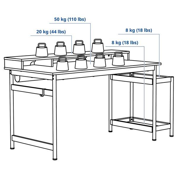 [IKEA/イケア/通販]MULLSJO ムルショーデスク, オーク材突き板,135x70 cm[JH](10553463) |  | 03