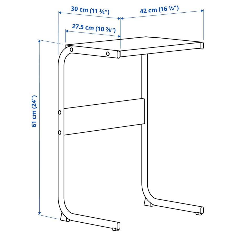 [IKEA/イケア/通販]BRUKSVARA ブルクスヴァーラ サイドテーブル, ブルー, 42x30 cm[D](10558229) |  | 05
