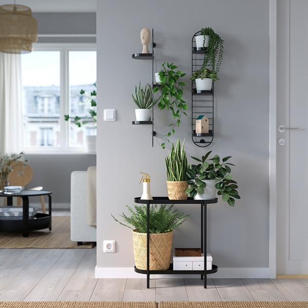 [IKEA/イケア/通販]SKUGGRONA スクッグローナ壁取り付け式プラントスタンド, ブラック,78 cm[D](10562014) |  | 01
