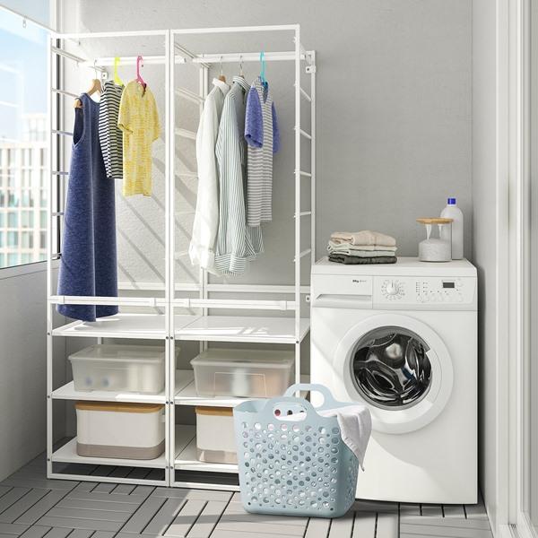 [IKEA/イケア/通販]SLIBB スリッブフレキシブルランドリーバスケット, ブルー,24 l[D](10567766) |  | 02