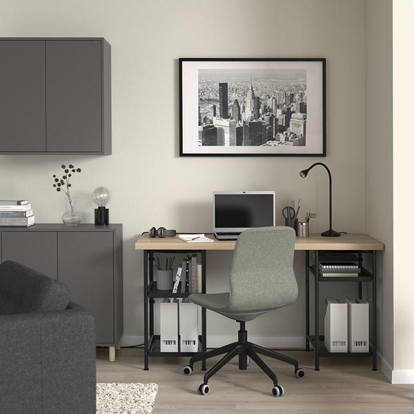 [IKEA/イケア/通販]SPAND スペンドテーブル用脚 収納付き, ブラック[DC](10569534) |  | 07