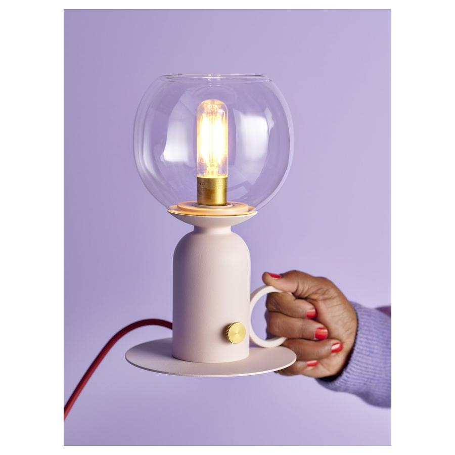 [IKEA/イケア/通販]ASKMULLER オスクミュラー テーブルランプ, 調光可能 ライトピンク/レッド, 24 cm[A](10576233) |  | 03