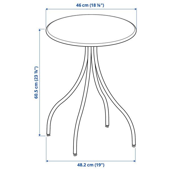 [IKEA/イケア/通販]TANEBRO トーネブロサイドテーブル, 室内/屋外用/ライトグレーベージュ,46 cm[D](10578977) |  | 10