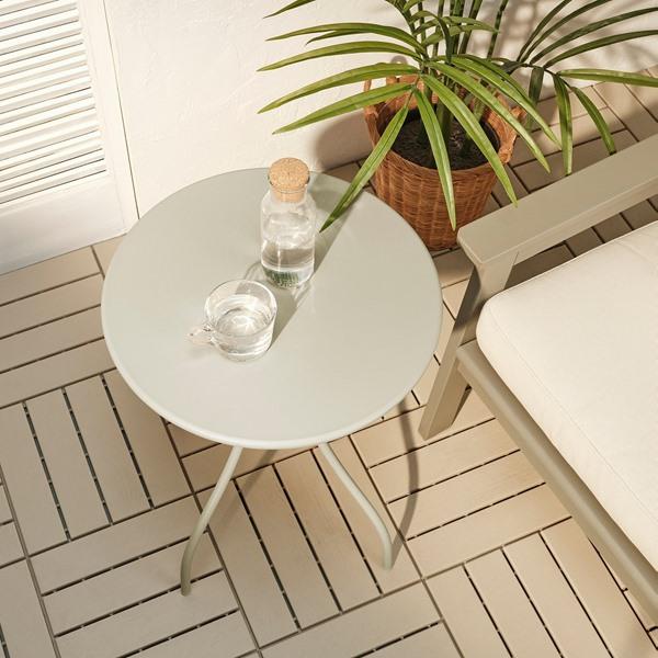 [IKEA/イケア/通販]TANEBRO トーネブロサイドテーブル, 室内/屋外用/ライトグレーベージュ,46 cm[D](10578977) |  | 08