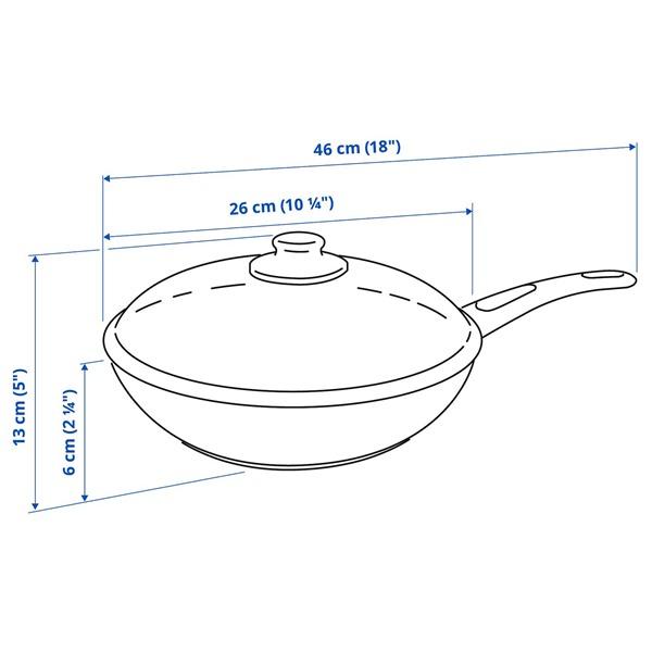 [IKEA/イケア/通販]HEMLAGAD ヘムラーガッドソテーパン ふた付, こびりつき防止加工 ブラック,26 cm[C](10580918) |  | 09