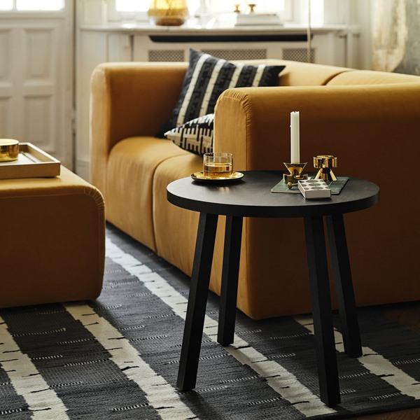 [IKEA/イケア/通販]STOCKHOLM 2025 ストックホルム 2025サイドテーブル, オーク材突き板 ダークブラウン,55 cm[DC](10586557) |  | 01