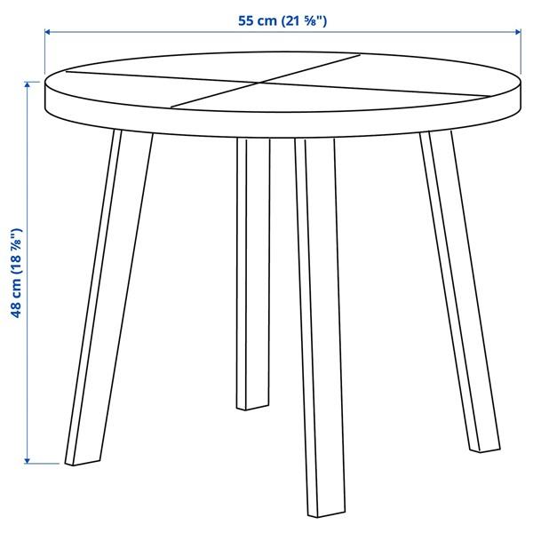 [IKEA/イケア/通販]STOCKHOLM 2025 ストックホルム 2025サイドテーブル, オーク材突き板 ダークブラウン,55 cm[DC](10586557) |  | 06