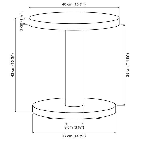 [IKEA/イケア/通販]STOCKHOLM 2025 ストックホルム 2025サイドテーブル, パイン材突き板 ブラック,40 cm[D](10586562) |  | 04