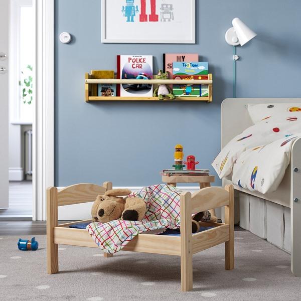 [IKEA/イケア/通販]DUKTIG ドゥクティグ人形用ベッド ベッドリネンセット付き, パイン材/マルチカラー[C](10589221) |  | 01