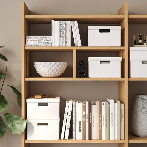 [IKEA/イケア/通販]FJADERHARV フィェデルハルヴ収納ボックス ふた付き, ホワイト,25x35x16 cm[B](10596924) |  | 03