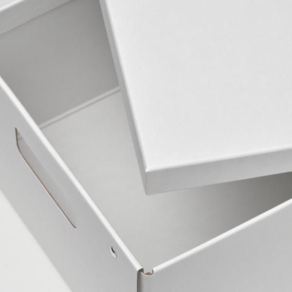 [IKEA/イケア/通販]FJADERHARV フィェデルハルヴ収納ボックス ふた付き, ホワイト,25x35x16 cm[B](10596924) |  | 06