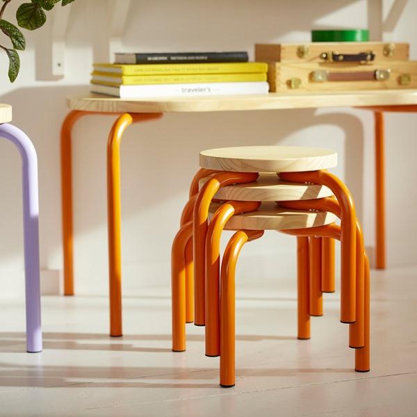 [IKEA/イケア/通販]GREJSIMOJS グレイシモイス子ども用スツール, 木製/オレンジ[C](10598975) |  | 03