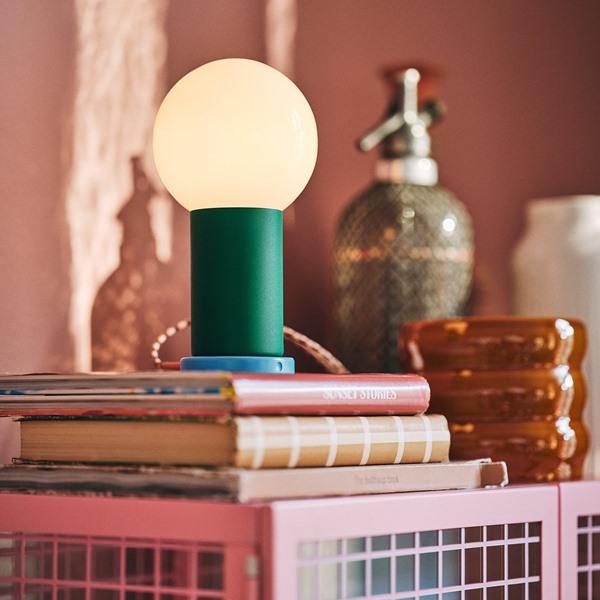 [IKEA/イケア/通販]IKEA PS 2026 LEDポータブルランプ, 電池式 調光可能/グリーン ライトピンク, 22 cm[A](10608564) |  | 01