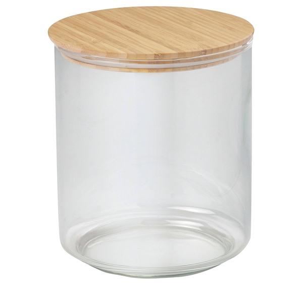 [IKEA/イケア/通販]EKLATANT エクラタントふた付き容器, クリアガラス/竹,2.3 l[A](10608757) | 