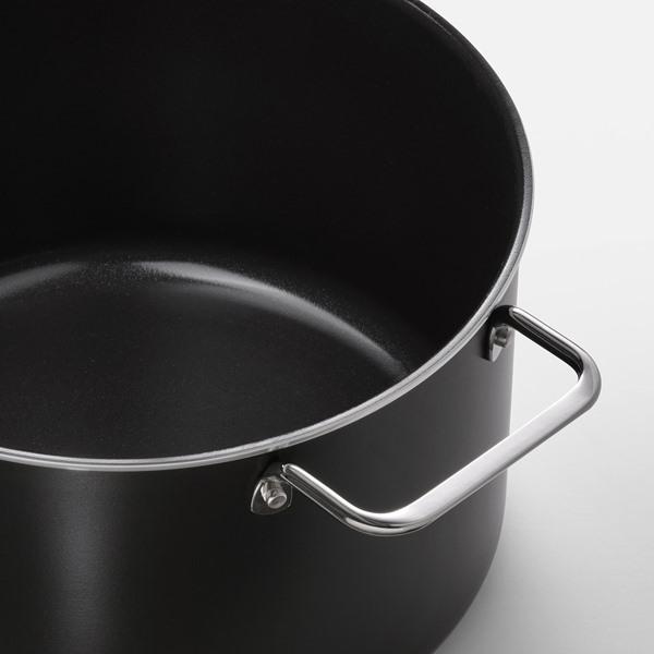 [IKEA/イケア/通販]GULDORING グルドーリング鍋 ふた付き, こびりつき防止加工 ステンレススチール/ブラックグレー,5 l[B](10609455) |  | 02