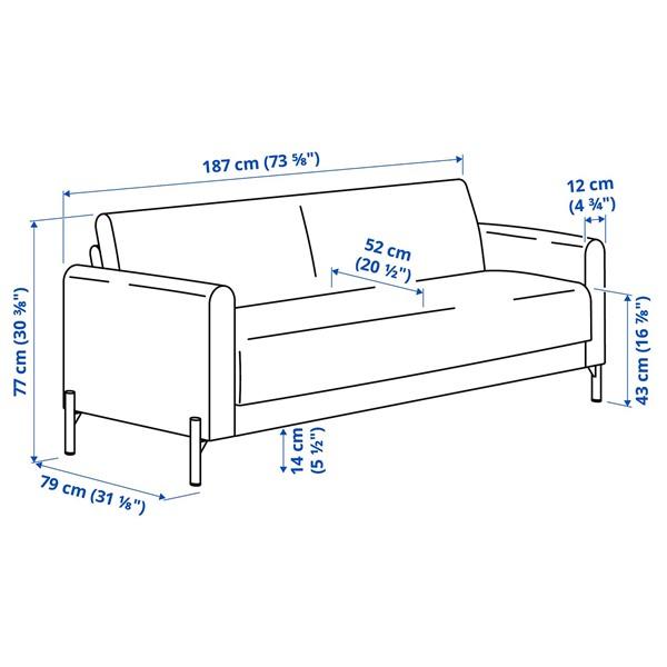 [IKEA/イケア/通販]SALTMYRAN サルトミーラン3人掛けソファ, エレリュッド ブルー[L](10618520) |  | 04