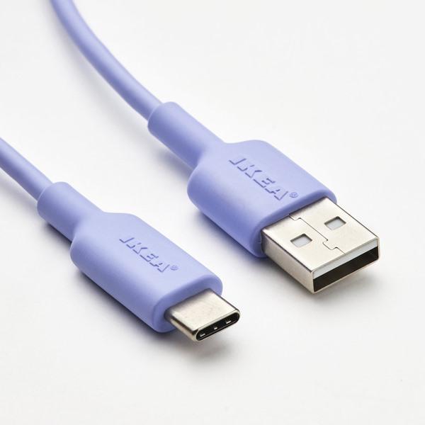 [IKEA/イケア/通販]SITTBRUNN シットブルンUSB-A - USB-C, ライラック,1.0 m[A](10619303) |  | 01
