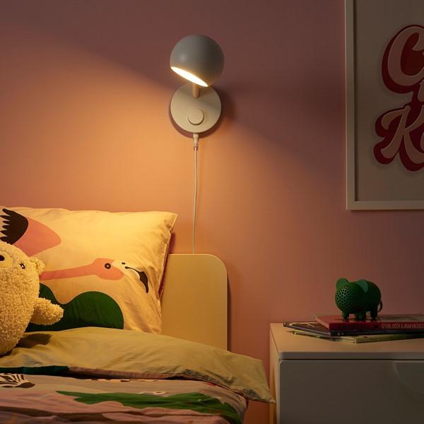 [IKEA/イケア/通販]KORVSNORE コルブスノーレLEDウォールランプ, 調光可能/ホワイト[B](10626271) |  | 01