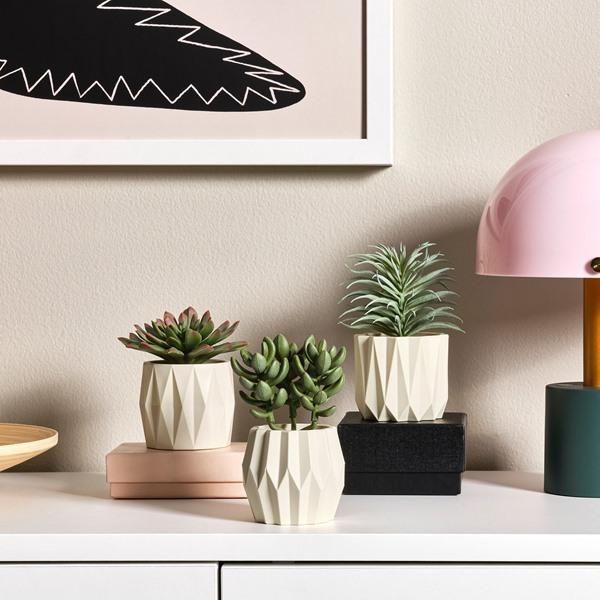 [IKEA/イケア/通販]FEJKA フェイカ人工観葉植物3点セット, 室内/屋外用 多肉植物[A](10630065) |  | 01