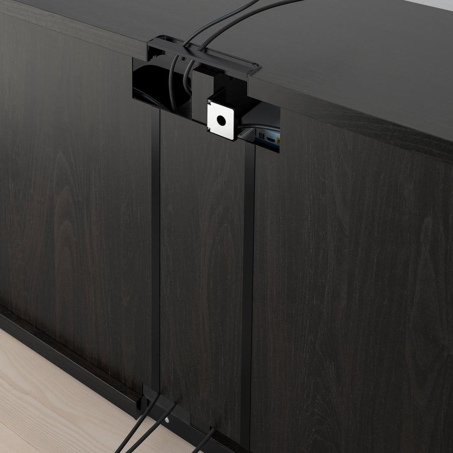 [IKEA/イケア/通販]BESTA ベストー テレビ台 扉付き, ブラックブラウン/セルスヴィーケン/ナンナルプ ハイグロス/ブラック, 120x42x74 cm[12](19186319) |  | 04