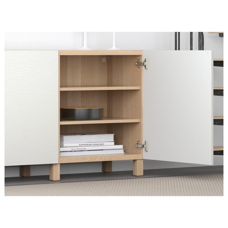 【IKEA/イケア/通販】BESTA ベストー 収納コンビネーション 扉付, ホワイトステインオーク調/ラクスヴィーケン/ストゥッバルプ ホワイト,…[18](19187489) |  | 06