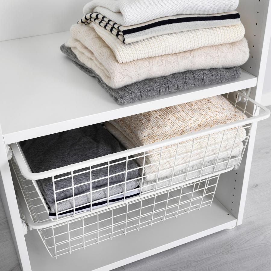 IKEA/イケア/通販]HJALPA イェルパ ワイヤーバスケット 引き出しレール