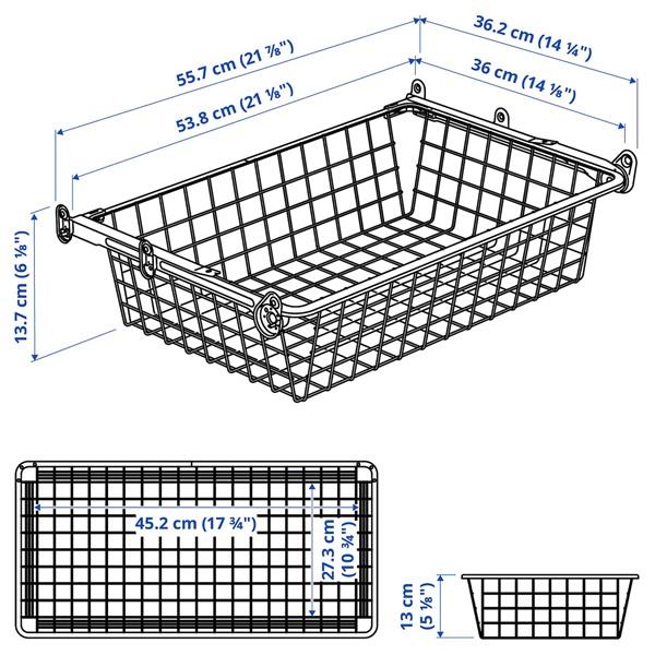 IKEA/イケア/通販]HJALPA イェルパ ワイヤーバスケット 引き出しレール