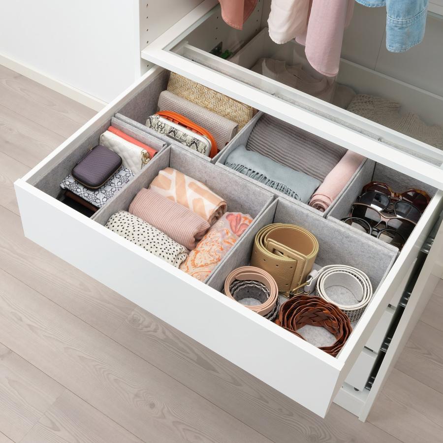 [IKEA/イケア/通販]KOMPLEMENT コムプレメント ボックス6点セット, ライトグレー, 65x54 cm[3](19260842) |  | 01