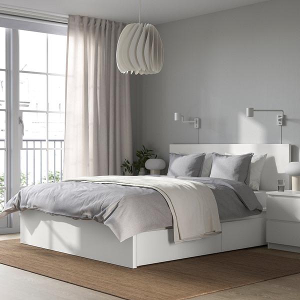 IKEA/イケア/通販]MALM マルムベッドフレーム 収納ボックス4個付き