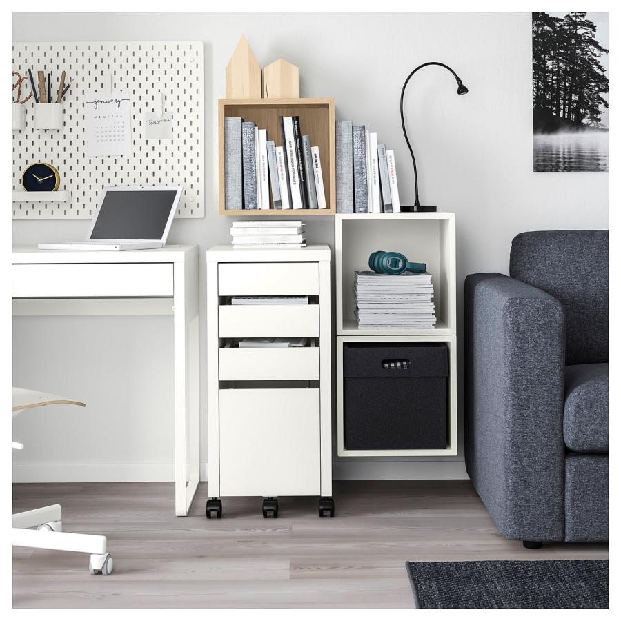 [IKEA/イケア/通販]EKET エーケト 壁取り付け式キャビネットコンビネーション, ホワイトステインオーク調/ホワイト, 105x35x70 cm[6](19286352) |  | 05