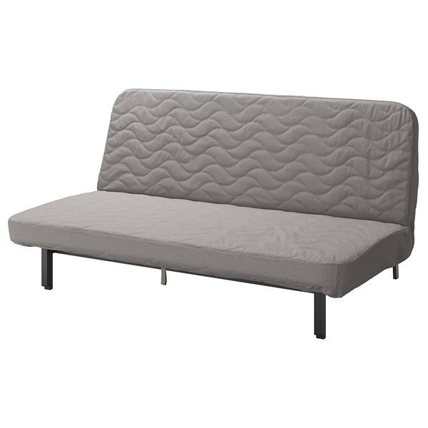 [IKEA/イケア/通販]NYHAMN ニーハムン 3人掛けソファベッド, フォームマットレス/クニーサ グレー/ベージュ[3](19306369) | 
