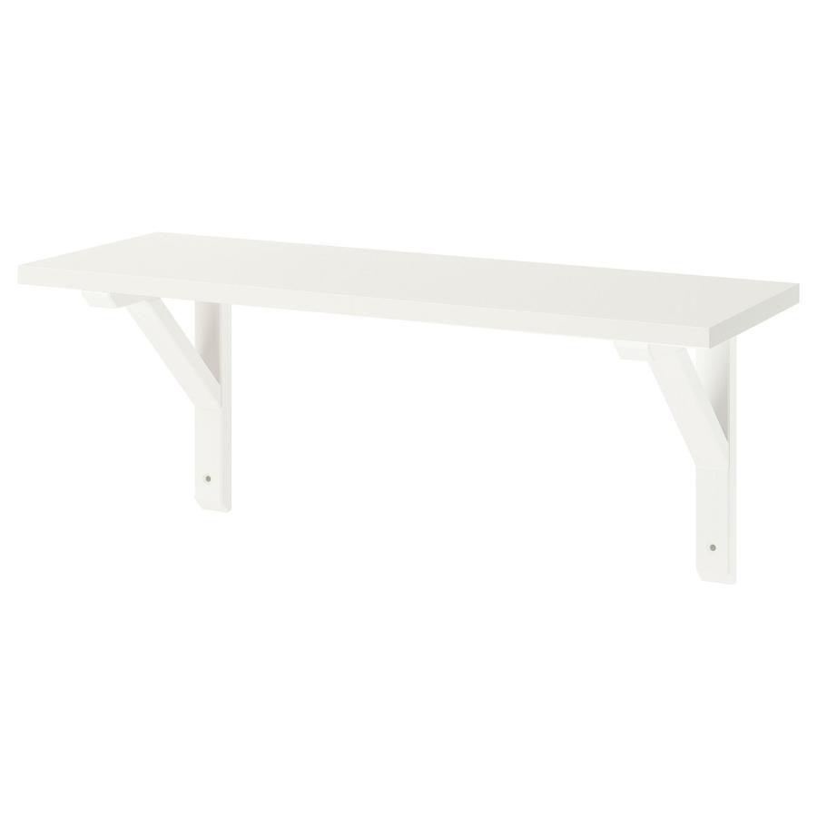 [IKEA/イケア/通販]BURHULT ブールフルト / SANDSHULT サンドスフルト ウォールシェルフ, ホワイト/ホワイトステインアスペン, 59x20 cm[3](19325985) | 