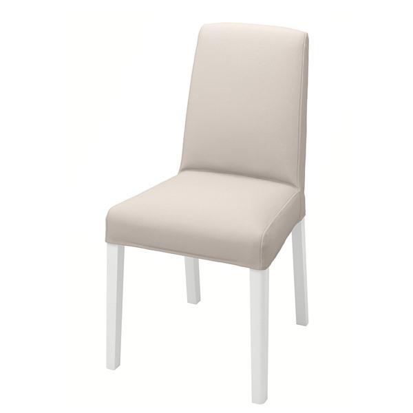 [IKEA/イケア/通販]BERGMUND ベリムンド チェア, ホワイト/ハーラルプ ベージュ[CA](19388077) | 