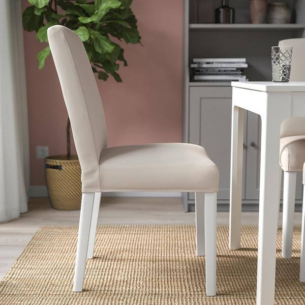 [IKEA/イケア/通販]BERGMUND ベリムンド チェア, ホワイト/ハーラルプ ベージュ[CA](19388077) |  | 01