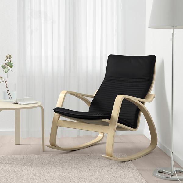 【IKEA/イケア/通販】POANG ポエング ロッキングチェア, バーチ材突き板/クニーサ ブラック…[EE](19429228) |  | 01