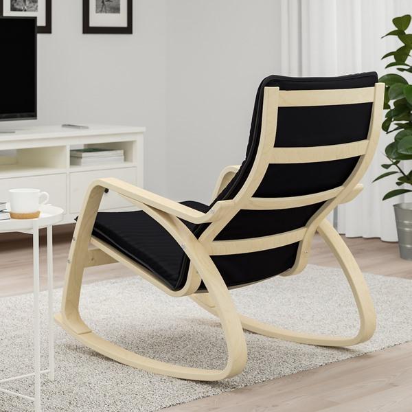 【IKEA/イケア/通販】POANG ポエング ロッキングチェア, バーチ材突き板/クニーサ ブラック…[EE](19429228) |  | 02