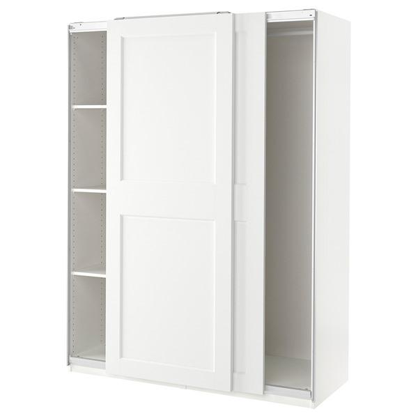 [IKEA/イケア/通販]PAX パックス / GRIMO グリモワードローブ, ホワイト/ホワイト,150x66x201 cm[4](19429780) | 
