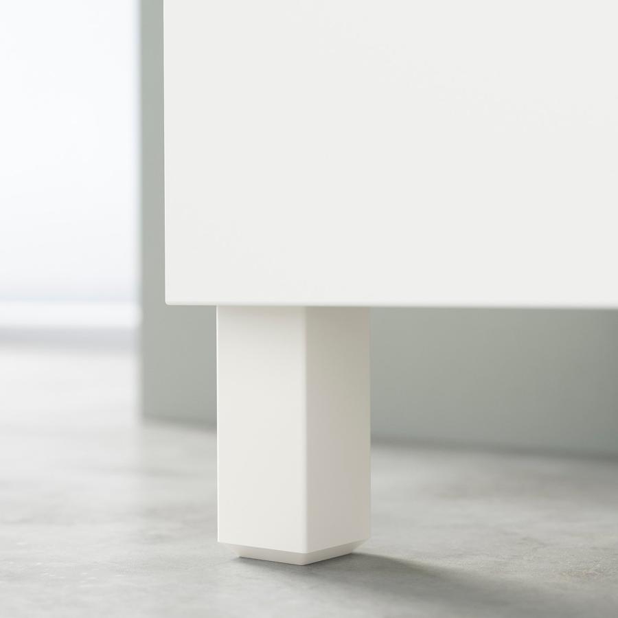 【IKEA/イケア/通販】BESTA ベストー 収納コンビネーション 扉付, ホワイト/ヘデヴィーケン/ストゥッバルプ オーク材突き板,…[18](19435446)の画像
