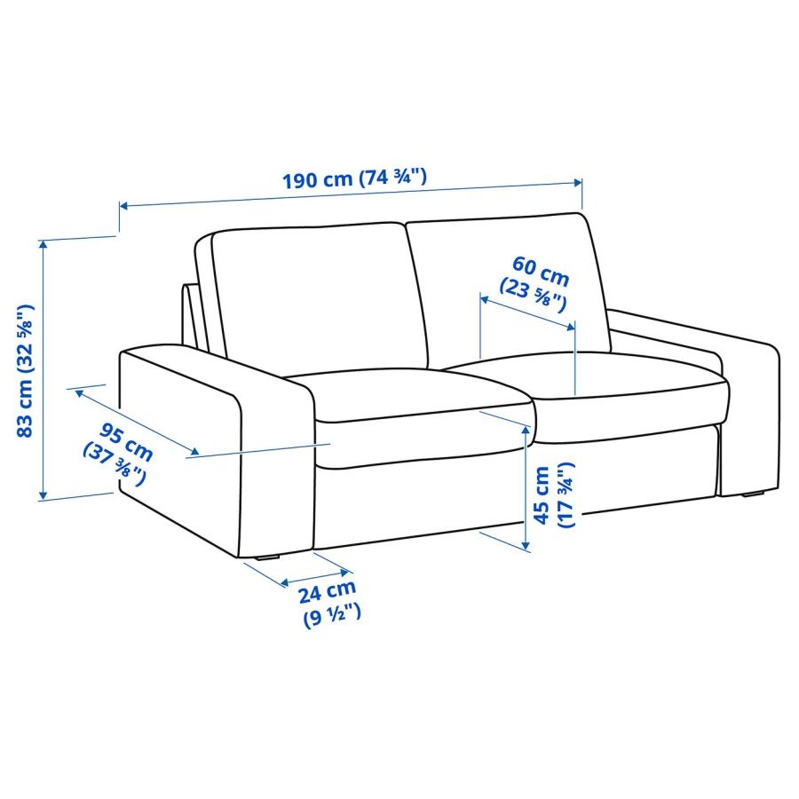 [IKEA/イケア/通販]KIVIK シーヴィク 2人掛けソファ, ケーリンゲ グレーターコイズ[3](19443045) |  | 09