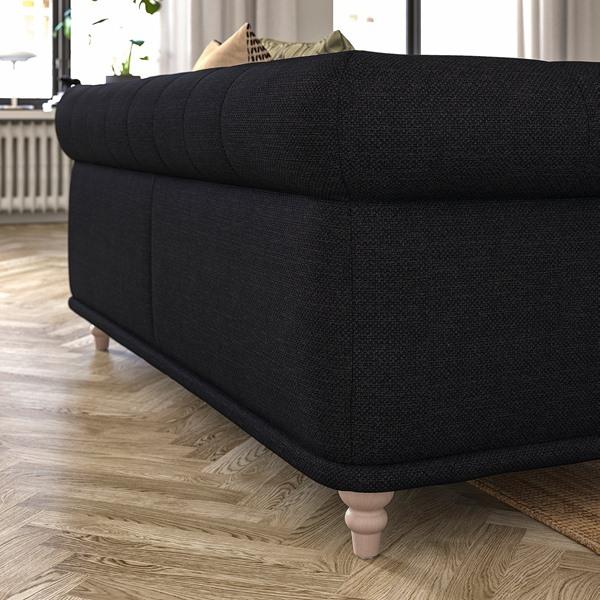 [IKEA/イケア/通販]VISKAFORS ヴィスカフォルス 3人掛けソファ, レイデ チャコール/バーチ[3](19443328) |  | 07