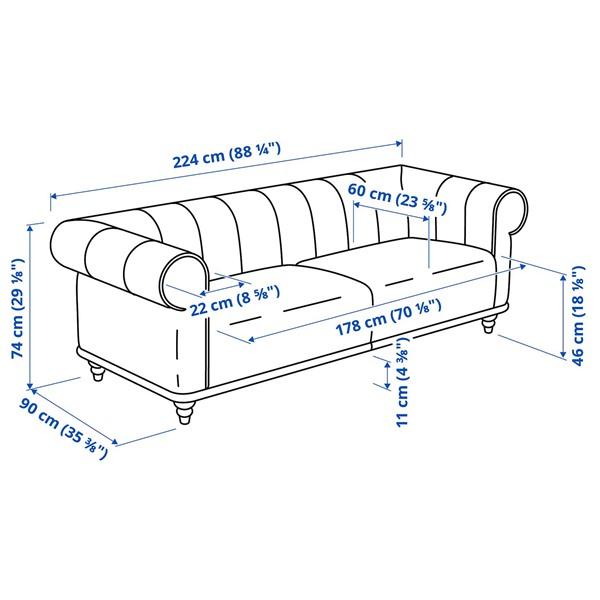 [IKEA/イケア/通販]VISKAFORS ヴィスカフォルス 3人掛けソファ, レイデ ライトベージュ/バーチ[3](19443333) |  | 04