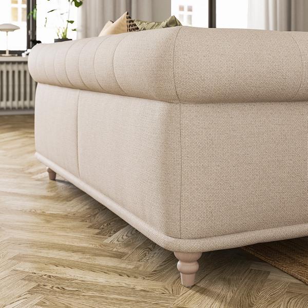 [IKEA/イケア/通販]VISKAFORS ヴィスカフォルス 3人掛けソファ, レイデ ライトベージュ/バーチ[3](19443333) |  | 07
