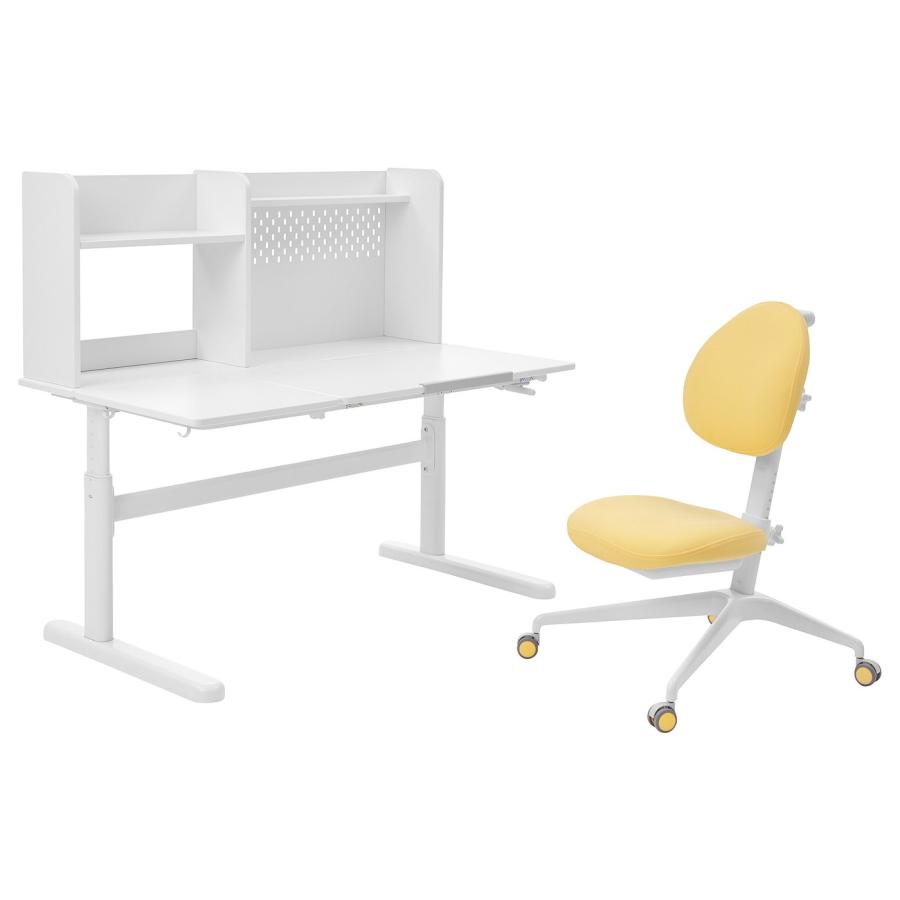[IKEA/イケア/通販]BERGLARKA ベリレルカ / DAGNAR ダグナール デスク&チェア, ホワイト/イエロー, 120x70 cm[3](19488675) | 