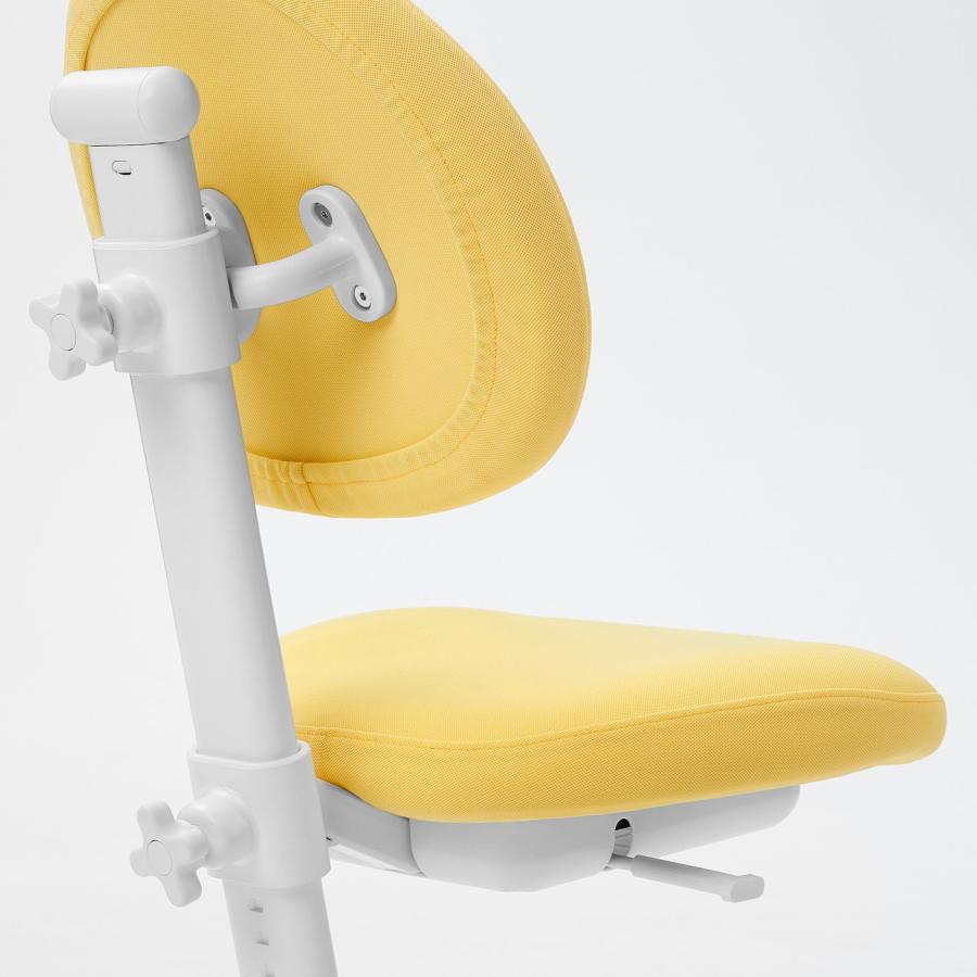 [IKEA/イケア/通販]BERGLARKA ベリレルカ / DAGNAR ダグナール デスク&チェア， ホワイト/イエロー， 120x70 cm[3](19488675)_1